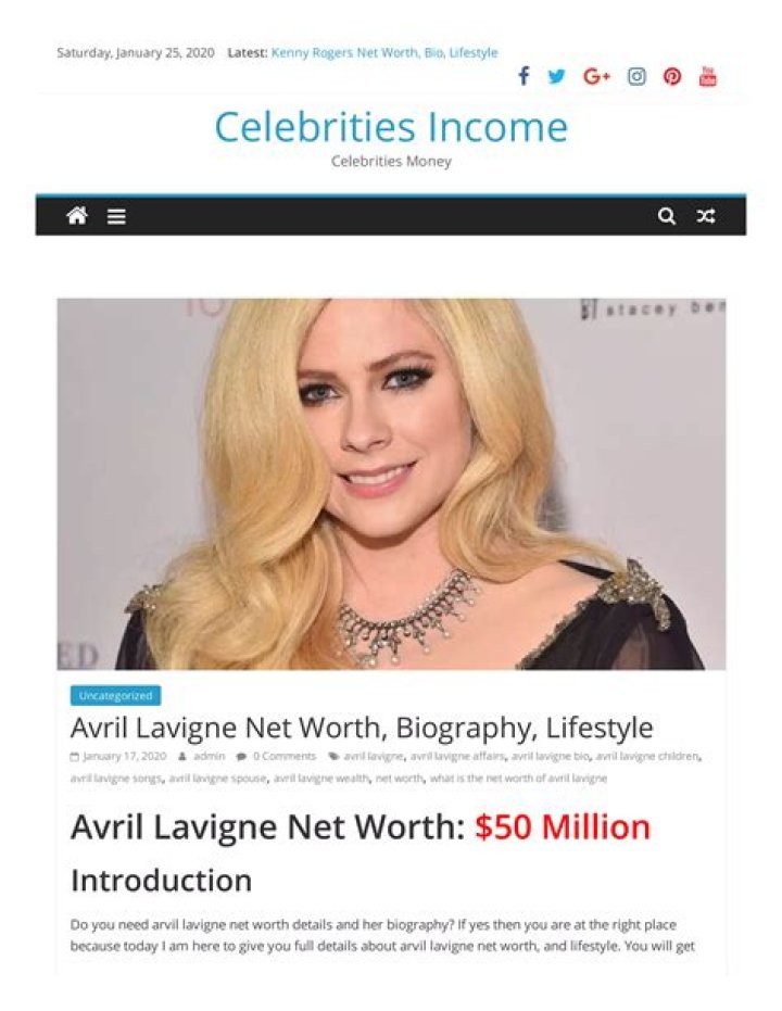 Avril Lavigne Net Worth 2024: What's Her Current Fortune?