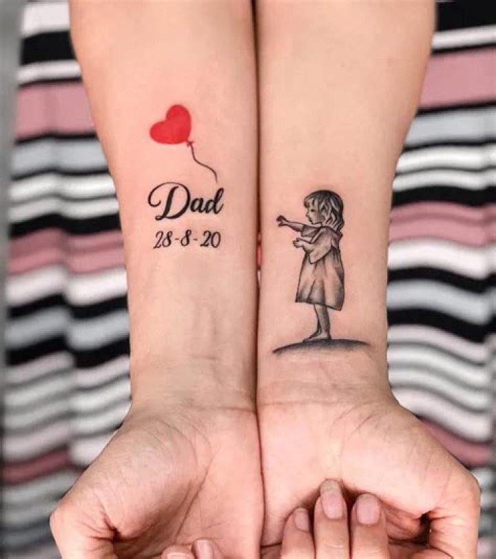 Charming Matching Tattoos For Father And Daughter: Celebrating Unbreakable Bonds