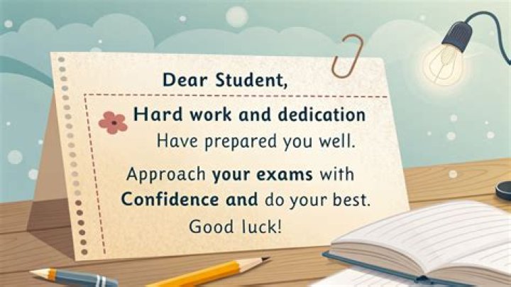 Good Luck On Your Exams: Encouraging Words For Success