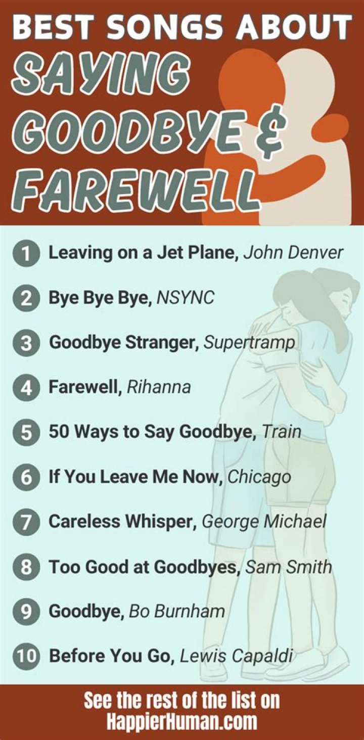 Heartfelt Melodies To Bid Farewell: Songs Of Saying Goodbye