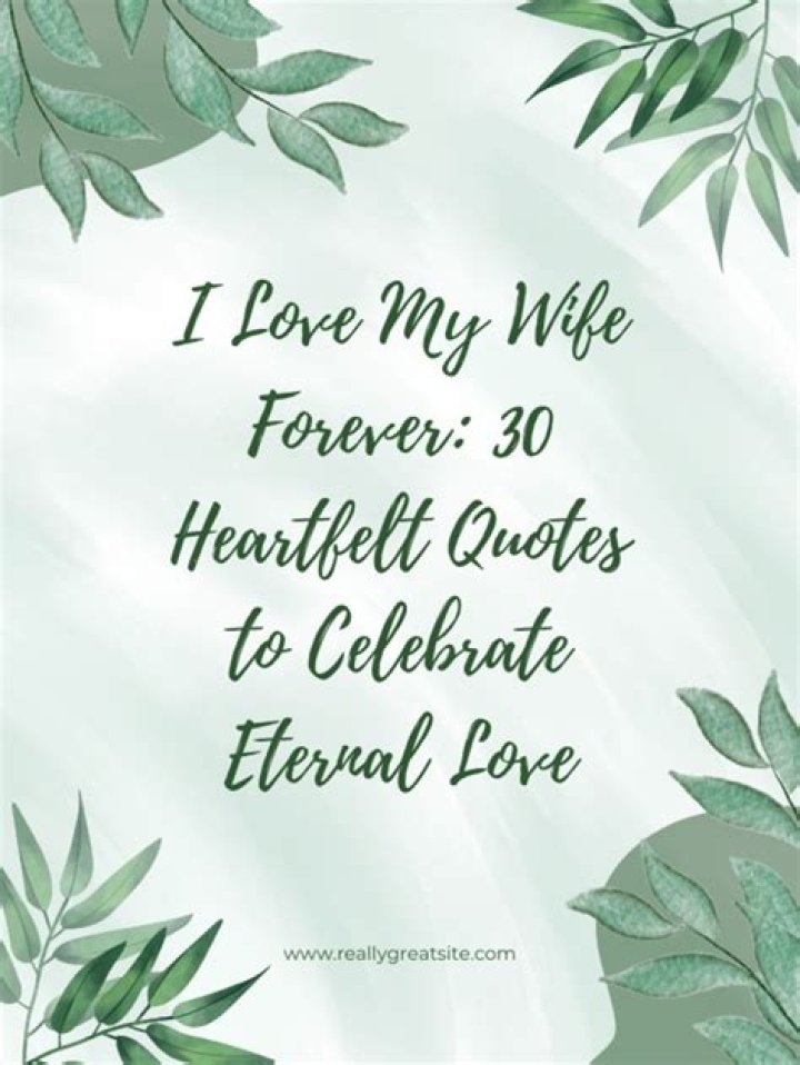 My Dearest Wife, My Eternal Love