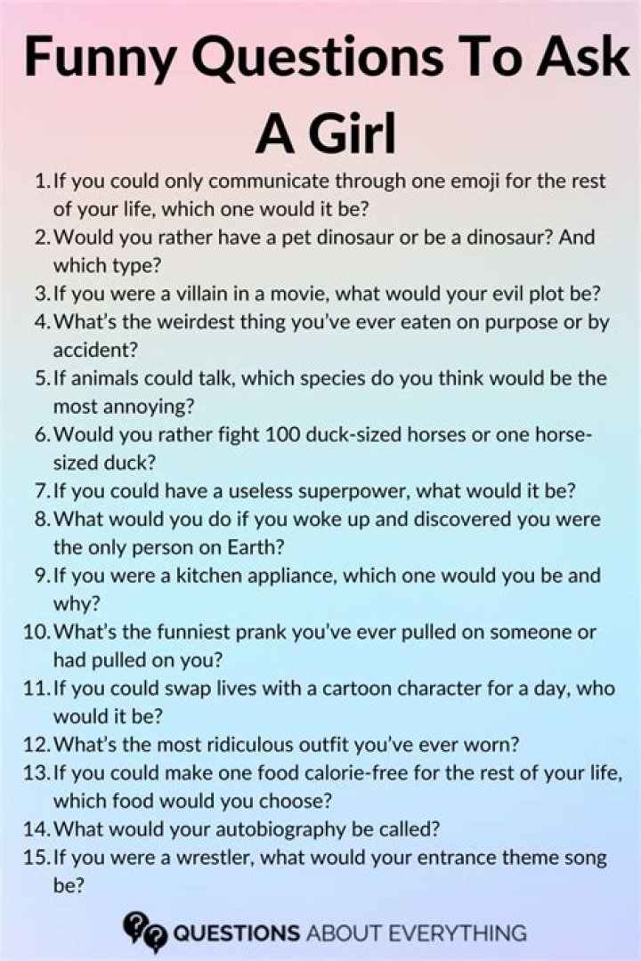 The Ultimate List Of Hilarious Questions To Make Your Girlfriend Laugh