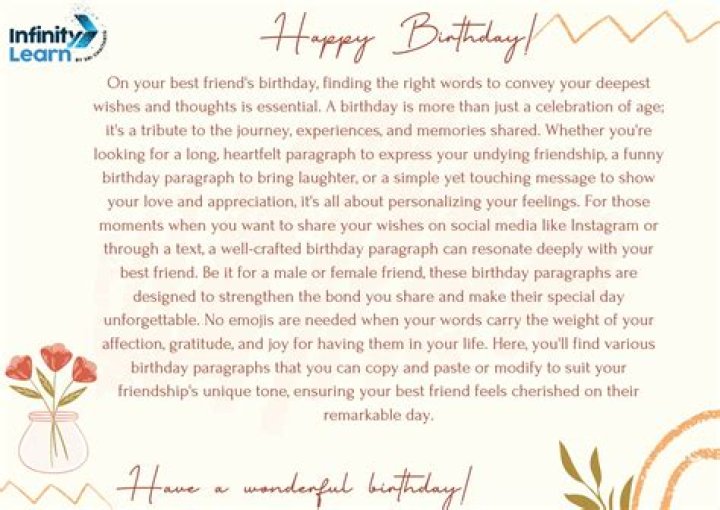 Unforgettable Birthday Wishes For The Extraordinary Friends In Your Life