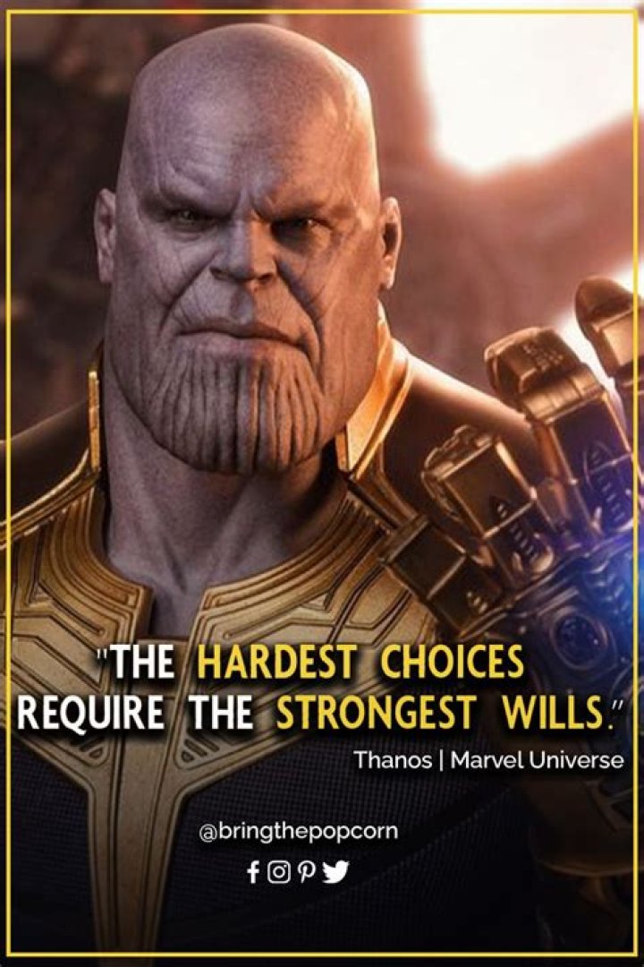 Unyielding Resolve: The Power Of Thanos Quotes On The Strongest Will